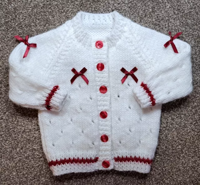 Handknitted Baby Cardigan My Own Design NEW