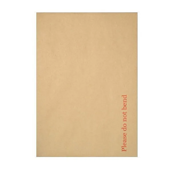 All Size - Envelopes Manilla Brown Hard Card Board Backed - Please Do Not Bend
