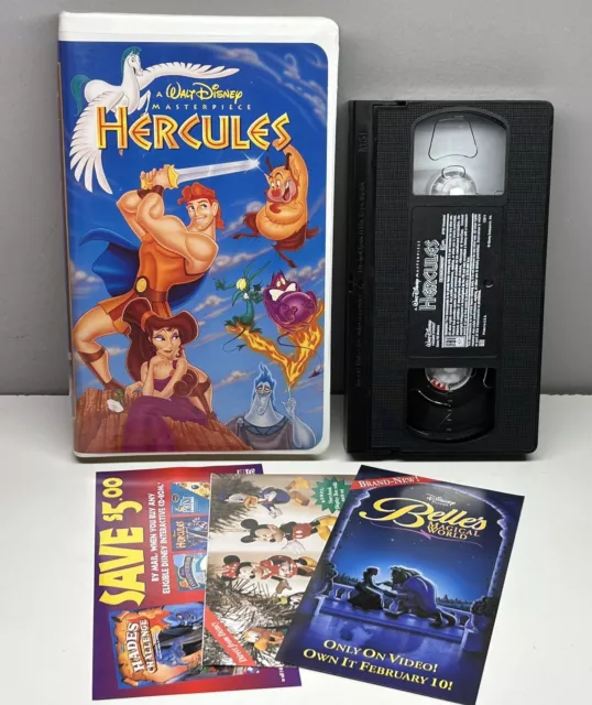 Disney Hercules VHS 1997 Video Tape Masterpiece Collection VTG Case NEARLY NEW!