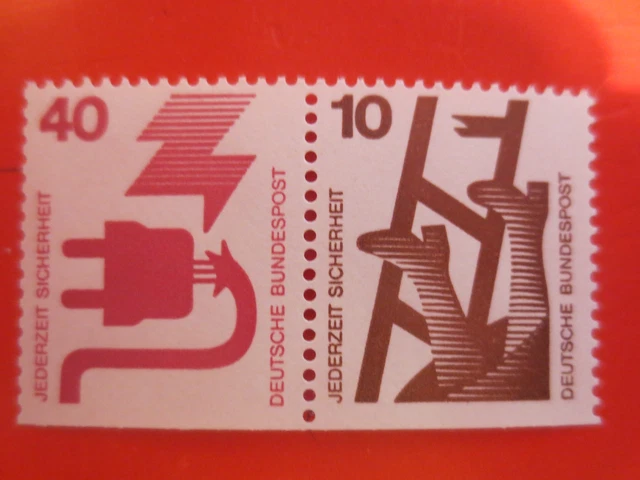 1974 - Bund Mi.Nr. W 48 - Zusammendruck Freimarken Unfallverhütung - postfrisch