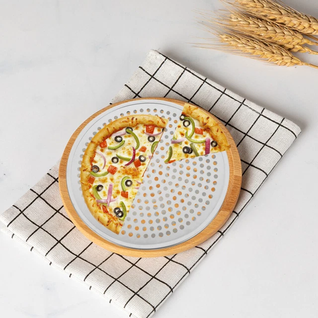 Loch-Pizzapfanne Runde Backform Pizzablech Pizza-Backform Antihaft Kuchenform