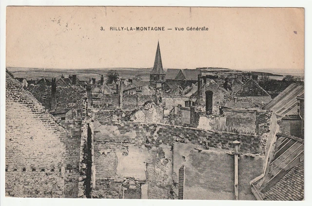 RILLY LA MONTAGNE - Marne - CPA 51 - vue generale
