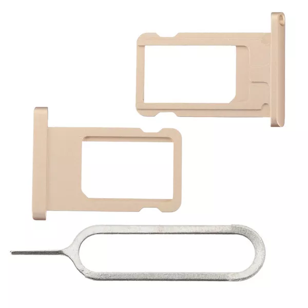 For Apple iPad 6/Air 2 Metal Sim Card Tray Holder Gold + Ejector Pin 6th Gen