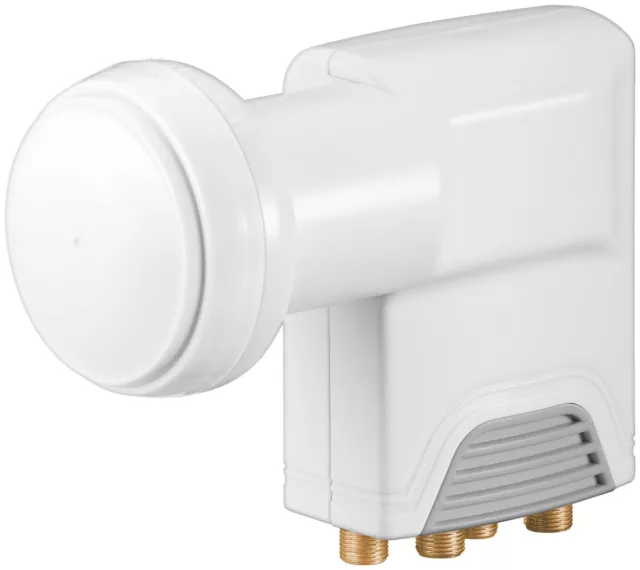 Goobay Quad LNB 0,1 dB ruido con carcasa anticlimática