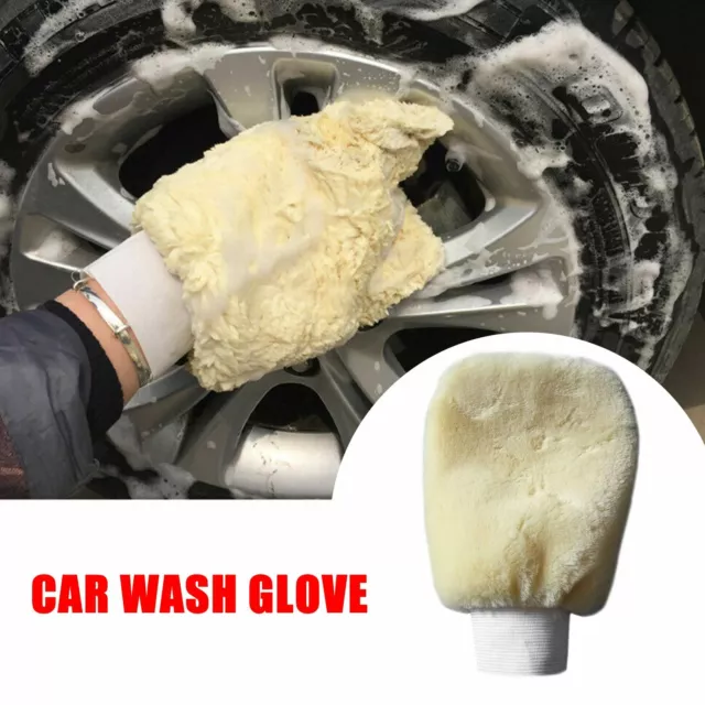 Soft Microfiber Plush Car Washing Mitt Glove Duster Cleaning Mitten