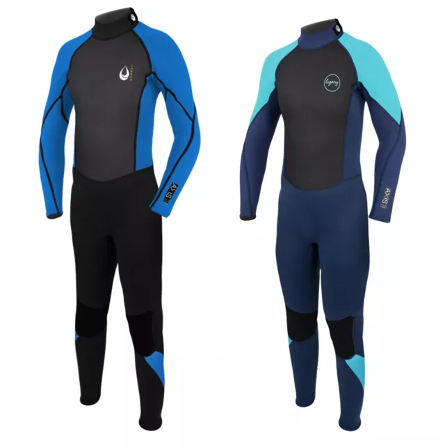 Legacy Junior Kids AXIS 3/2 Wetsuit Full Length Neoprene Steamer Girls Boys Surf