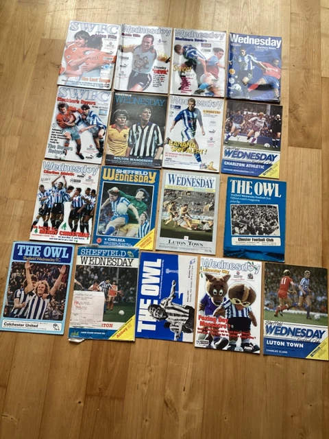 SHEFFIELD WEDNESDAY FOOTBALL club match programmes - Collection x33 ...