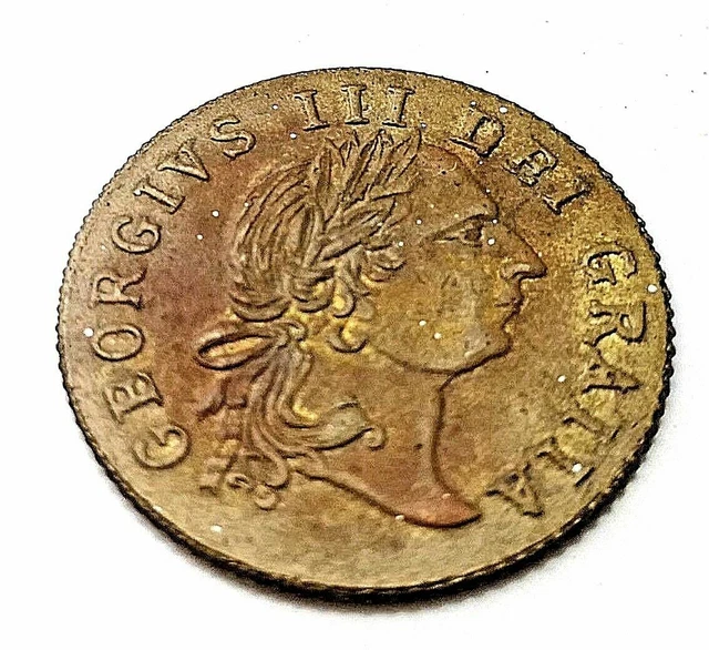 1797 King George Gold Lustre Coin Unusual Shield Find Antique Gaming Token 1797 King George Gold Lustre Coin Unusual Shield Find Antique Gaming Token