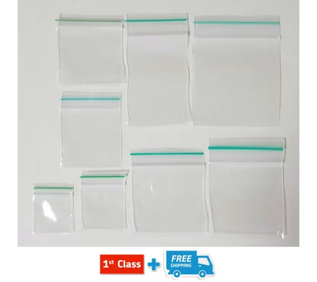 Grip Seal bags Resealable Clear Quality ZIP LOCK SIZES IN INCHES All Sizes