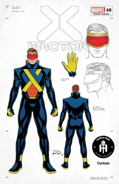 X-Factor 10 Cyclops 1:50 Design Variant Marvel Death Scarlet Witch Hellfire Gala