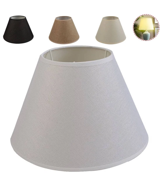 Paralume In Tessuto Cotone Blu Petrolio - Forma Cilindrica 40x22 Cm Per Lampada E27 - Foto 6