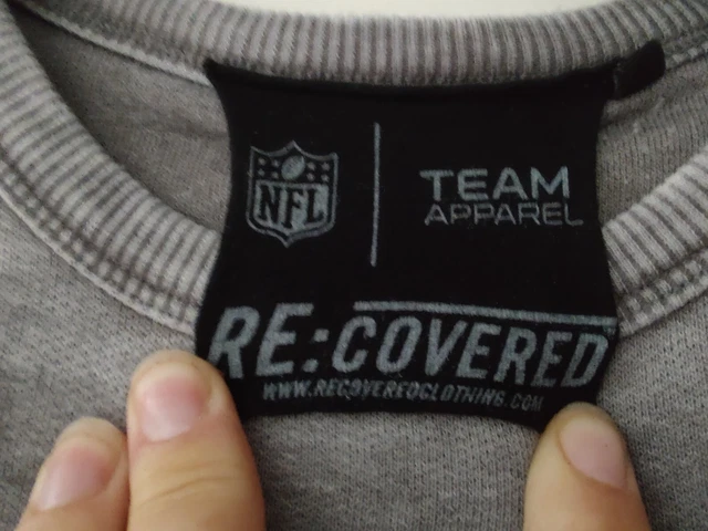 Felpa Nfl Re: Coperta Taglia S 38" New England Patriots Grigio Abbigliamento Squadra 3
