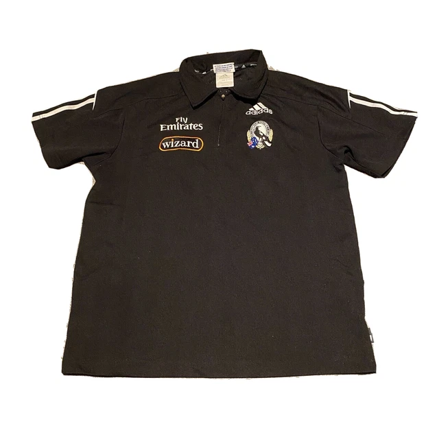Collingwood Magpies Adidas Polo Shirt Mens Size Small S AFL On-Field Team 06-08