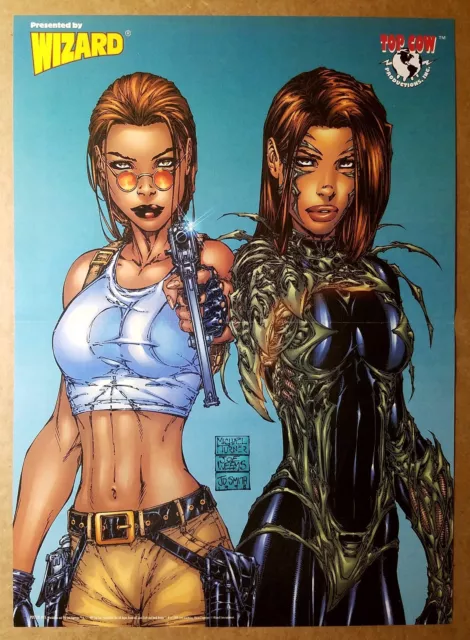 Tomb Raider Witchblade Image Top Cow Comics Poster by Michael Turner