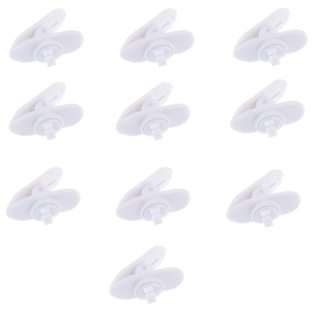 Sourcing Map 20 Stück Nylon Kabelschellen R-Typ – 6,4 Mm, Kabelhalter Für Ordentliche Kabelverwaltung