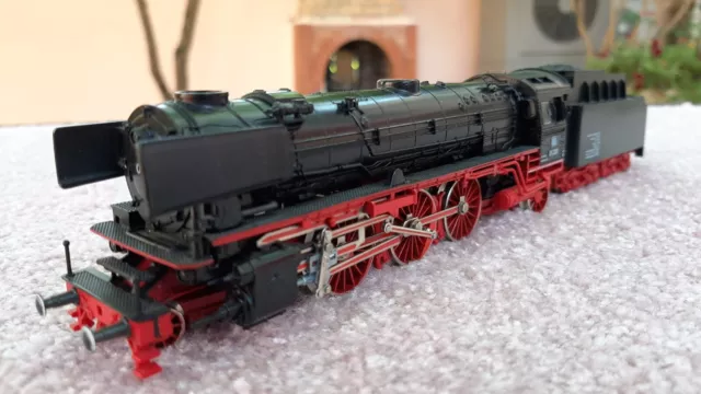 HO - FLEISCHMANN 4170 - LOCOMOTIVE VAPEUR TENDER BR 01 220 DRG en Très  Bon État