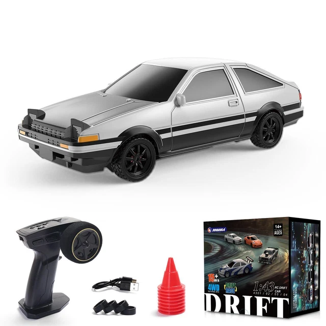 1/43 RC RACING Car AE86 RC Drift Vehicles 4WD RTR Mini Model Car Radio ...