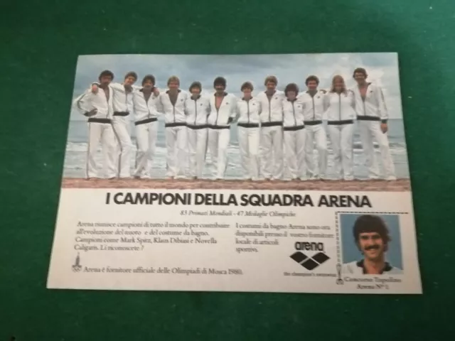 PUBBLICITA' ORIGINALE ADVERTISING COSTUMI ARENA "M. SPITZ - K. DIBIASI" del 1979