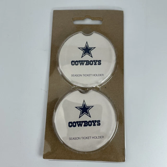 Car Cup Holder Absorbent Coasters Dallas Cowboys Season Ticket Holder Exclusive