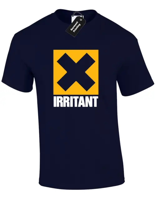 Irritant Mens T Shirt Funny Design Classic Retro Comedy Joke Top New Humour Gift