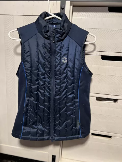 Busse Equestrian Vest Size M Blue/black