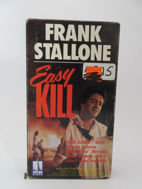 Frank Stallone Easy Kill VHS Tape 1989 Trylon Video