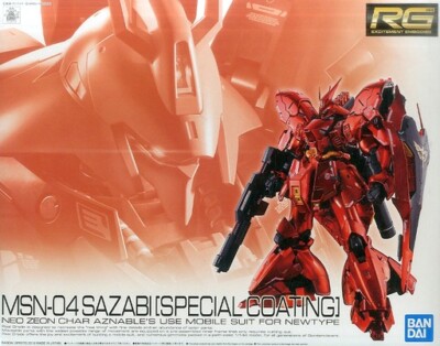 Bandai Rg 1 144 Msn 04 Sazabi Specail Revetement Plastique Model Kit Gundam Cca Eur 356 08 Picclick Fr