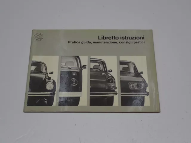 Volkswagen Maggiolino Furgone T2 1500 Libretto Istruzioni Pratica Di Guida 1972