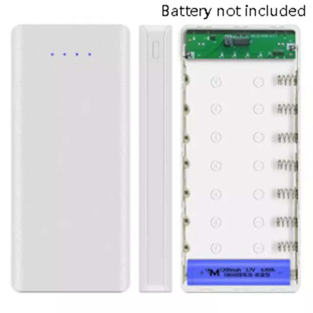 Type C USB Battery Storage Box 8x18650 DIY Mobile Power Bank Phone Charger YB