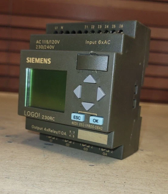 SIEMENS 6ED1052-1FB00-0BA2 LOGIC Module Logo! 230RC 6ED1 052-1FB00-0BA2 ...