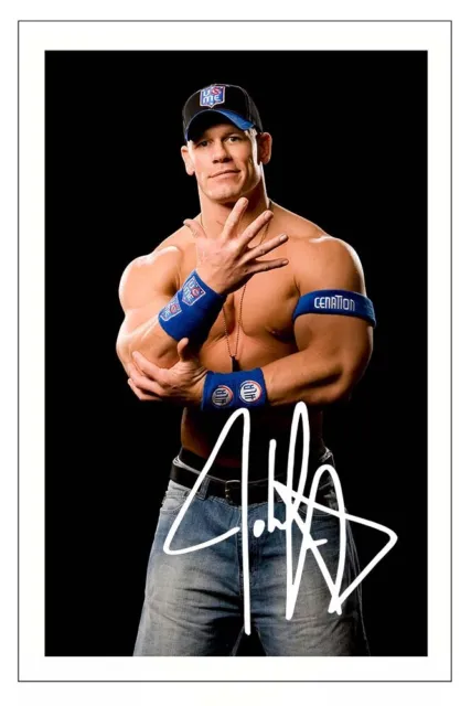 John Cena Signed Autograph Photo Print Wwe Wrestling
