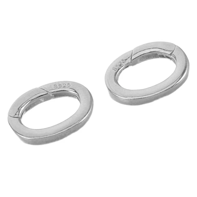 2 PCS CLASPS and Closures: Spring Oval - 0.5