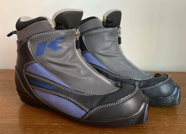 KARHU CONVERT Backcountry Cross-Country 75mm Ski Boots Men\'s 9.5 M Black Blue Karhu Cross Country Ski Boots | eBay main image 3
