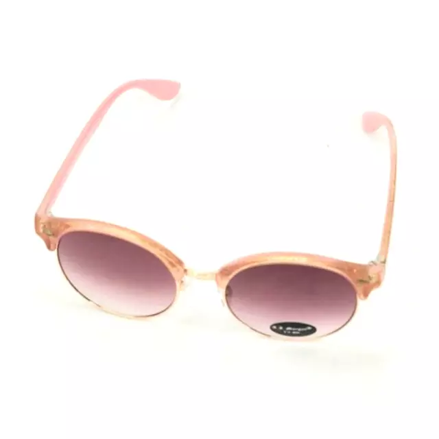 Retro Round Sunglasses by A.J. Morgan - Pink Glitter Frames, 52-18-138