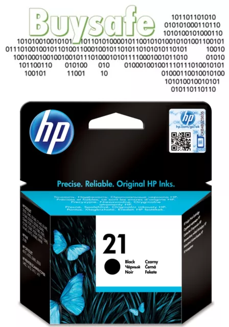 Genuine HP 21 Black Ink buysafe