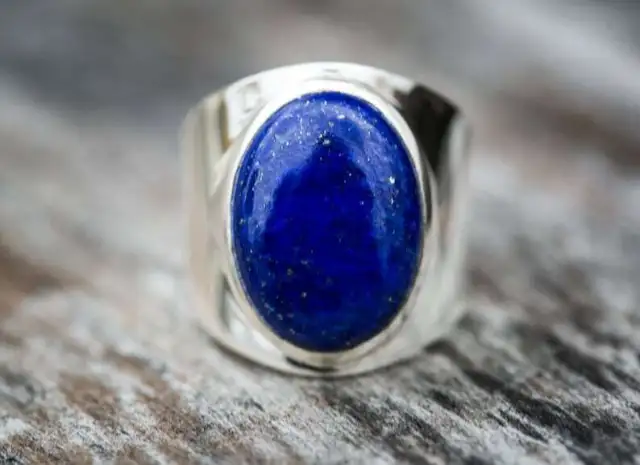 Lapis Lazuli Gemstone Ring 925 Sterling Silver Handmade Jewelry Women Gift AM-57