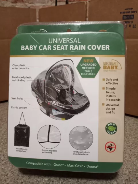 Universal Baby Car Seat Rain Cover Waterproof, Protect from Snow Dust