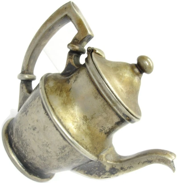 Fort Pitt Hotel International Silver Co Silver Soldered Tea Pot w/ Hinged Lid