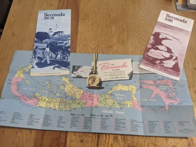 1973 Bermuda Booklets & Foldout Map