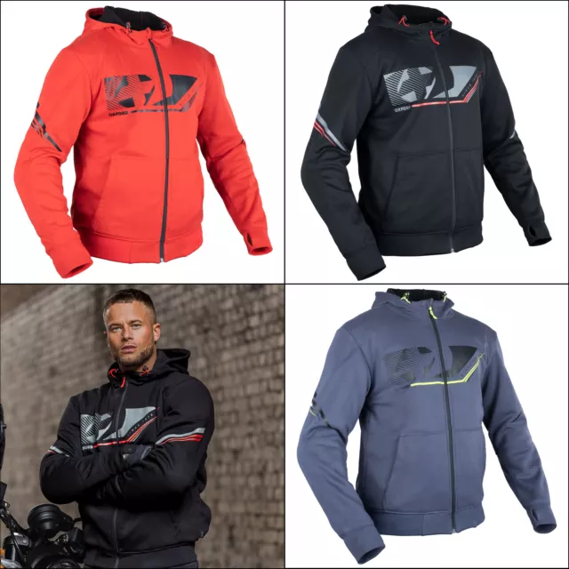 Oxford Super 2.0 Sport Rinforzata Felpa con Felpa Moto Aramid Giacca da Moto