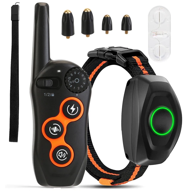 Waterproof Dog Training Collar Beep Vibration Electric Shock Collar with Remote