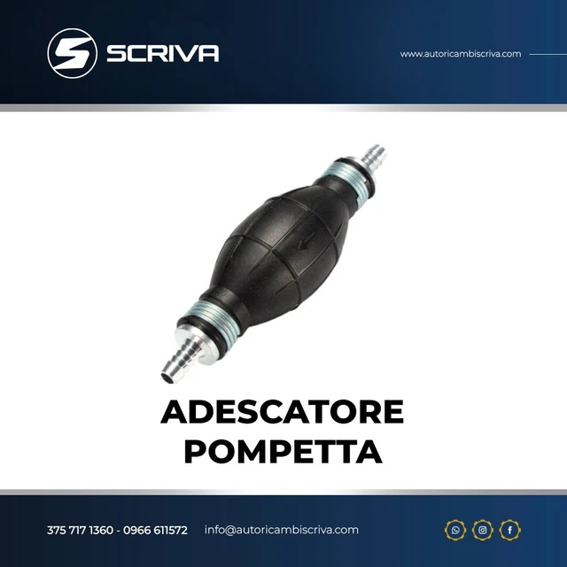 POMPE À CARBURANT avec clapet anti-retour 2 metre de tuyau - Poire d