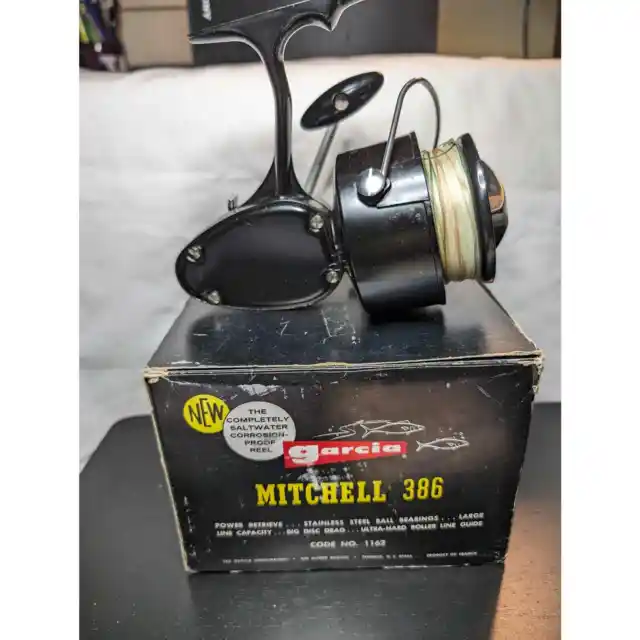 VINTAGE GARCIA MITCHELL 386 Fishing Reel With Original Box and Manual  $70.00 - PicClick