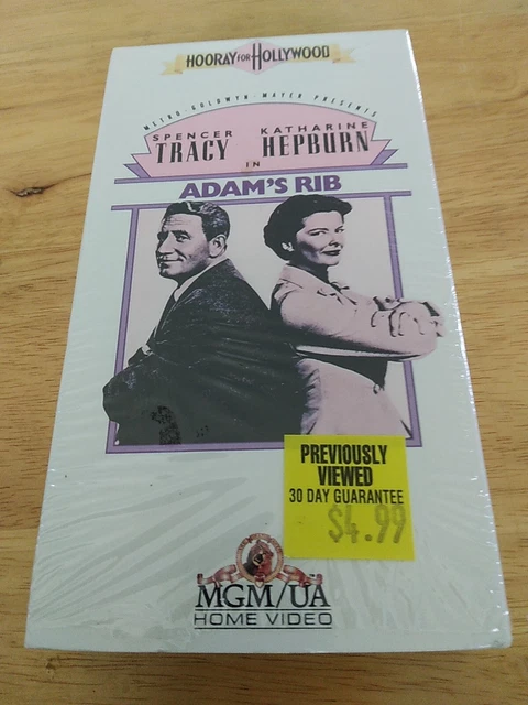 ADAMS RIB (VHS, 1988) Tracy Hepburn B40 £2.80 - PicClick UK