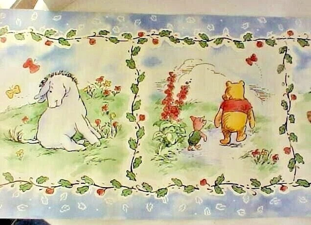 Winnie the Pooh Wallpaper Border Disney Self Stick Approx 4 yards by Sunworthy