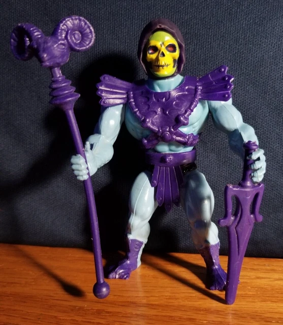 MOTU He-Man SKELETOR HALF BOOT MASTERS OF THE UNIVERSE COMPLETE VINTAGE