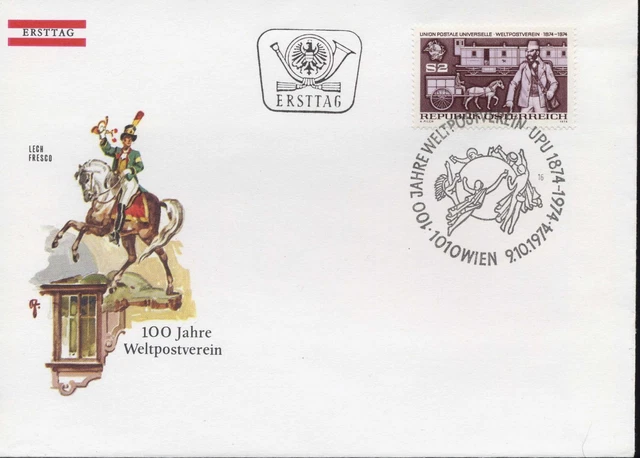 Österreich,Postwagen,100 Jahre Weltpostverein