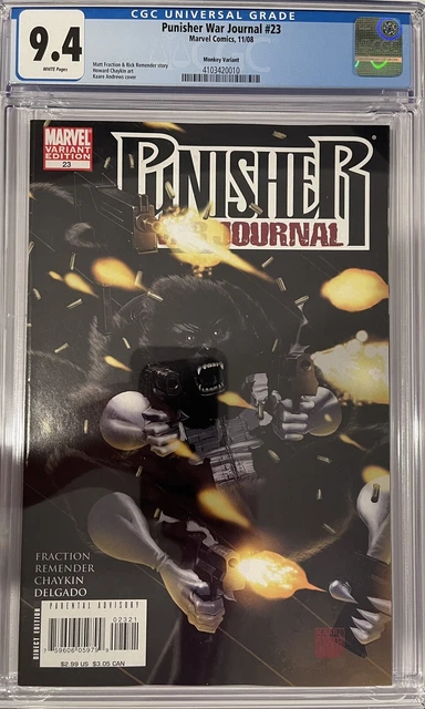 Punisher: War Journal (vol 2) # 23 Variant 1:10 CGC 9.4 RARE!!