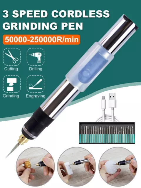 Cordless Engraving Pen USB Rechargeable Micro Engraver Electric Engraving Tool