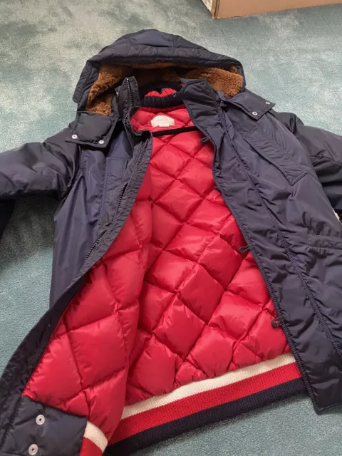 gucci boys long padded bomber jacket with details age 10